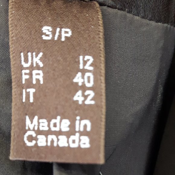 SOLD Classic Dark Brown Danier Women's Italian Leather Jacket - Picture 4 of 4